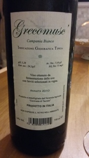 Contrade di Taurasi - Greco Musc' '10 (retro)