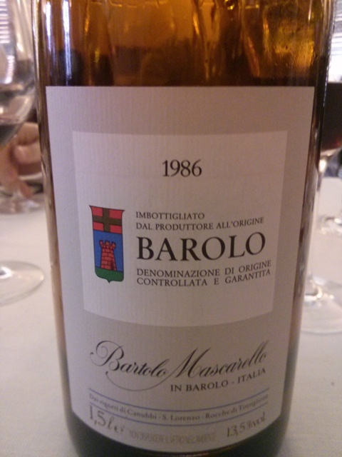 Barolo '86 - Bartolo Mascarello